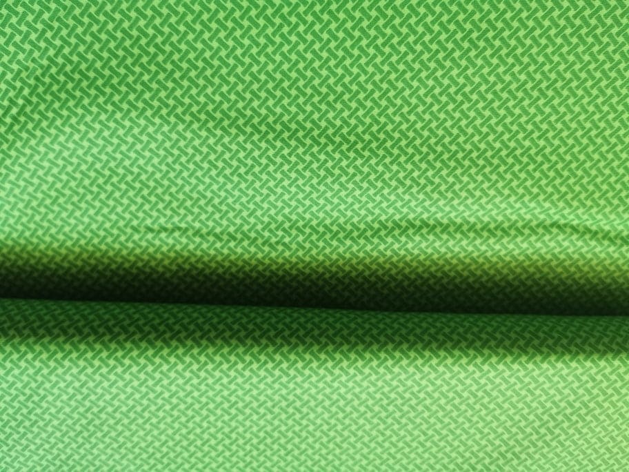 Baumwoll Popeline Balken auf grün - NahtZuGabe