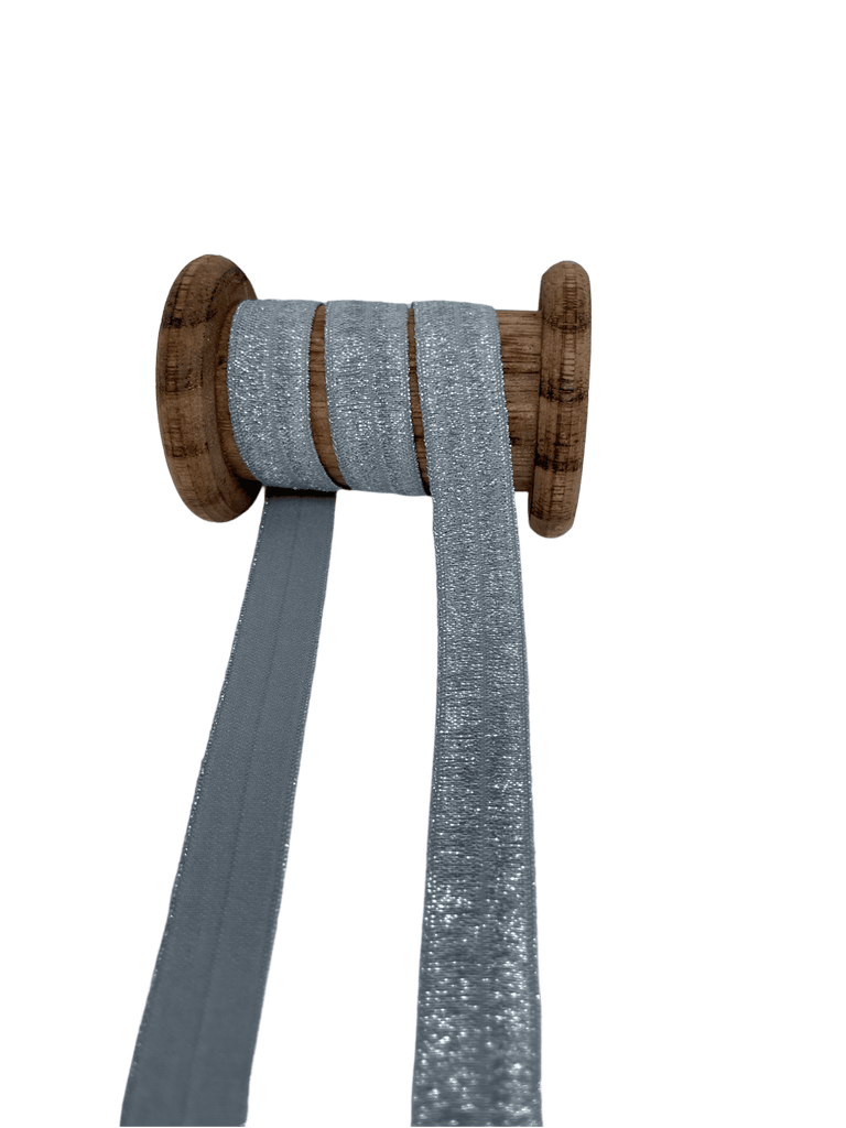 Elastisches Schrägband mit Glitzer 15mm - NahtZuGabe