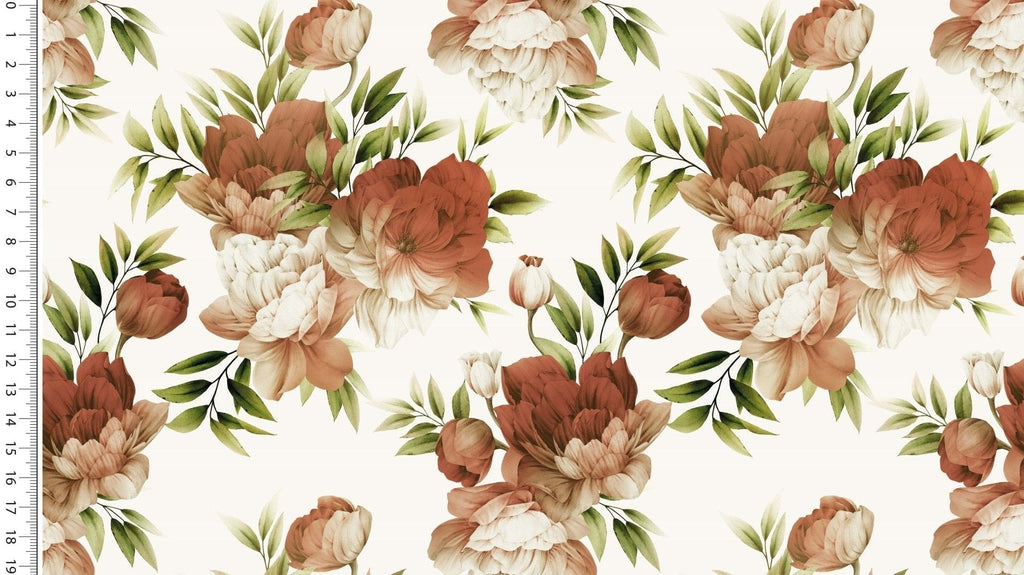 Baumwoll Jersey Digitaldruck Blumenstrauß - NahtZuGabe